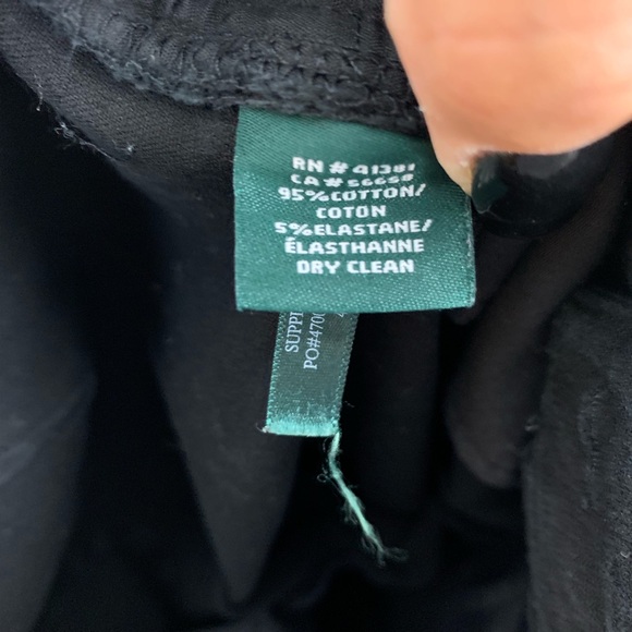 Ralph Lauren Black Denim Jeans Size 8 - Picture 7 of 7